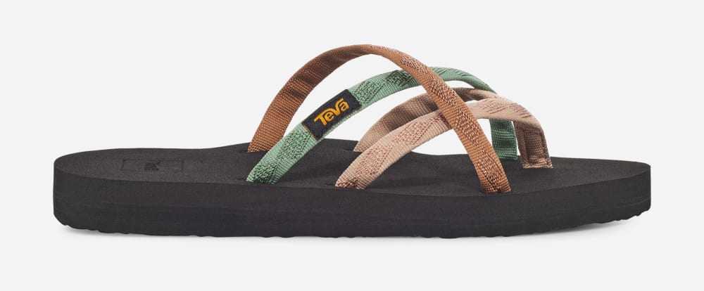 Women's Teva Olowahu Flip Flops Multicolor | USA-2516