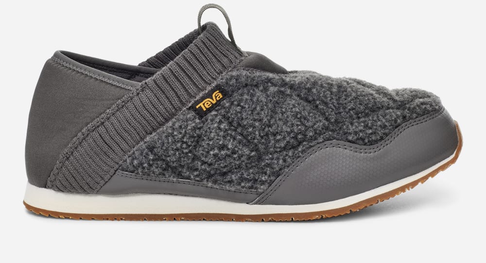 Women's Teva ReEMBER FLEECE Slip Ons Dark Grey | USA-0953