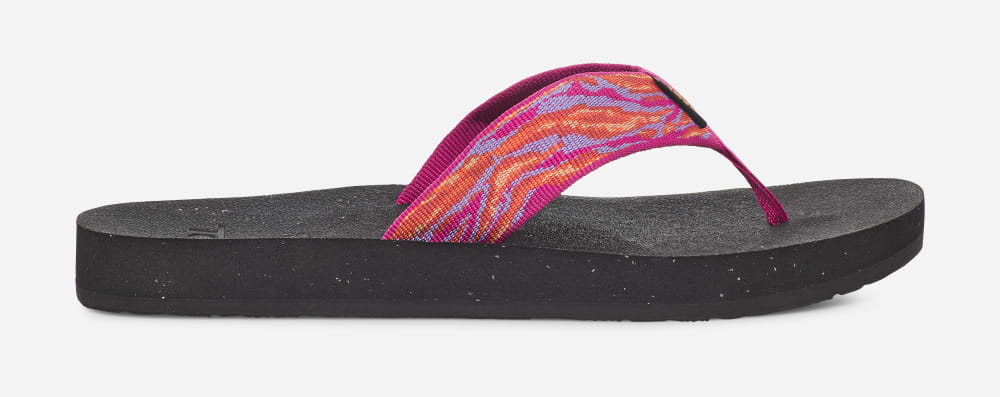 Women's Teva Reflip Flip Flops Rose Purple | USA-3407