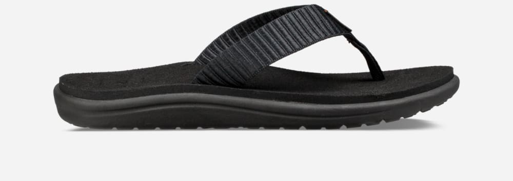 Women's Teva Voya Flip Flops Black | USA-8761